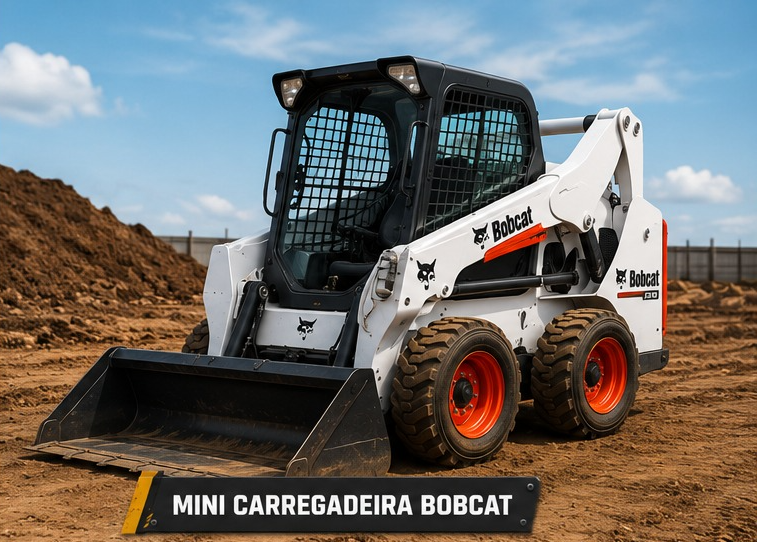 Bobcat para limpeza e remoção